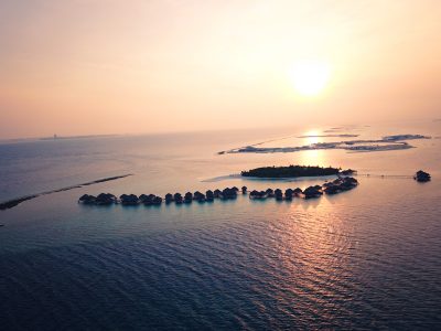 Villas at Adaaran Vadoo Maldives Drone Shot